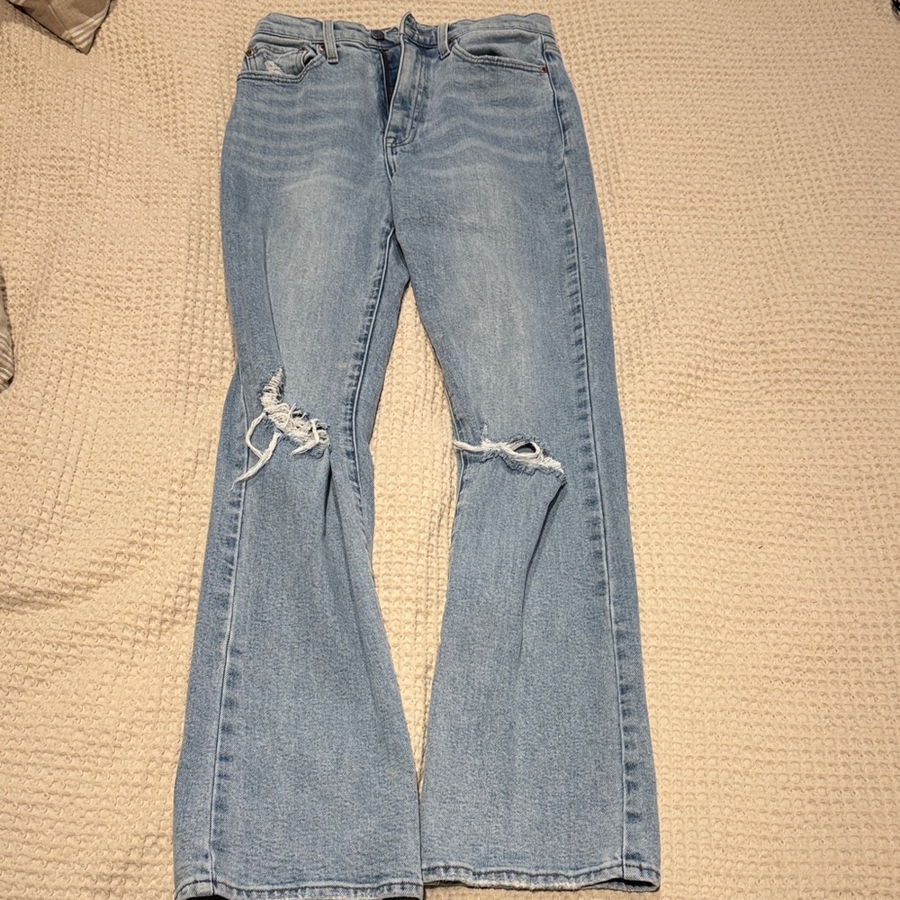 Pistola flare Blue Distressed Women's Jeans